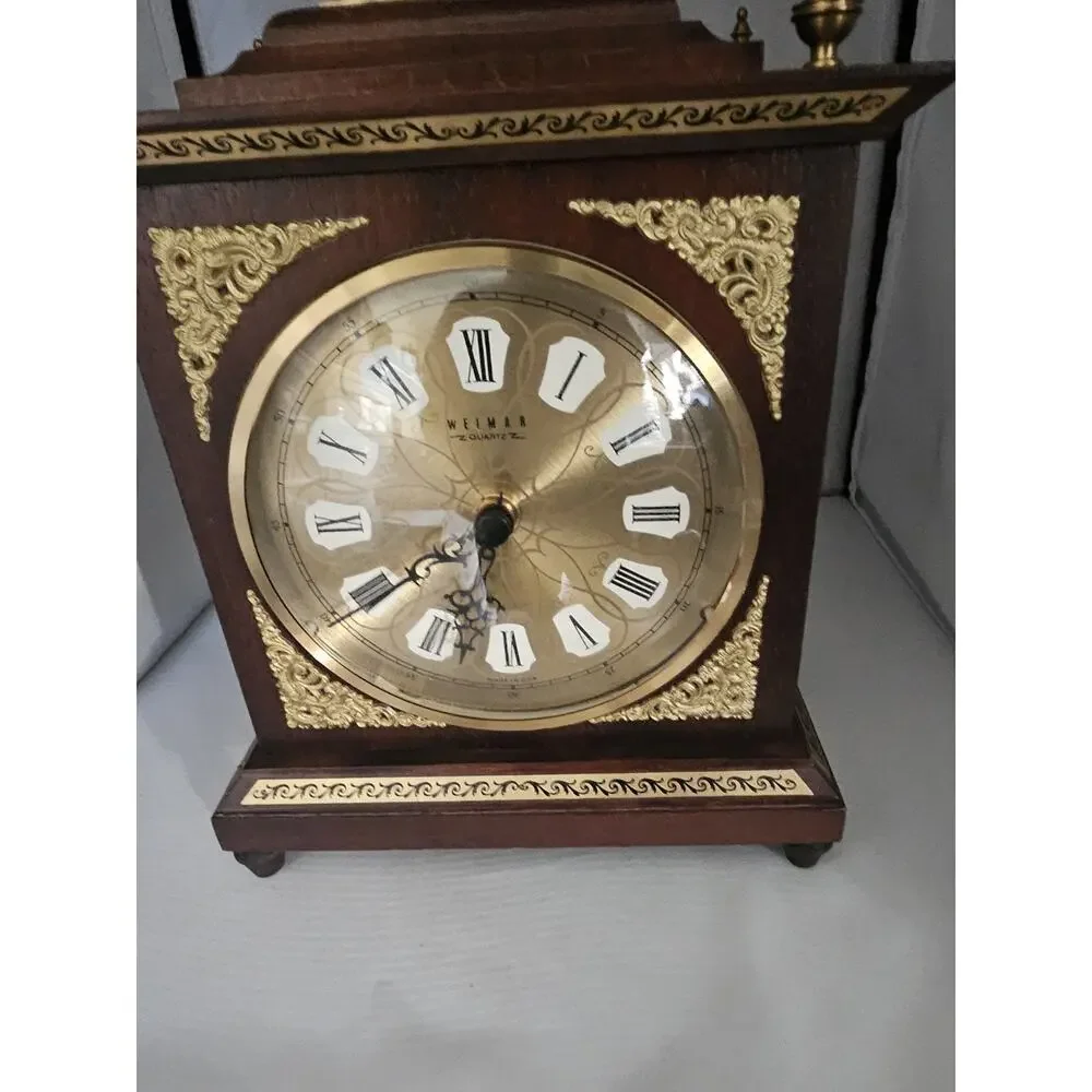 Vintage Weimar Clock German Democratic Republic (East Germany) Quartz Mantle